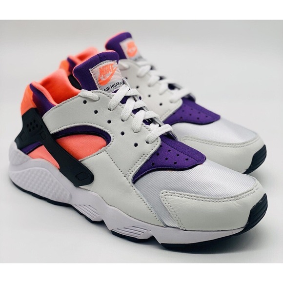 NEW Nike Air Huarache Bright Mango Black White DD1068-101 Men’s Size Multi - Picture 3 of 6